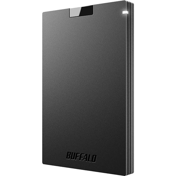 BUFFALO 2TB External SSD for PS4/PC USB-C/A