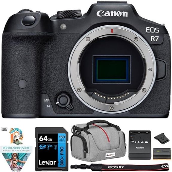 Canon EOS R7 Mirrorless Camera Kit with Accessories