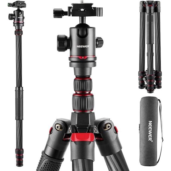 NEEWER 80.7 Carbon Fiber Tripod with Panoramic Ballhead