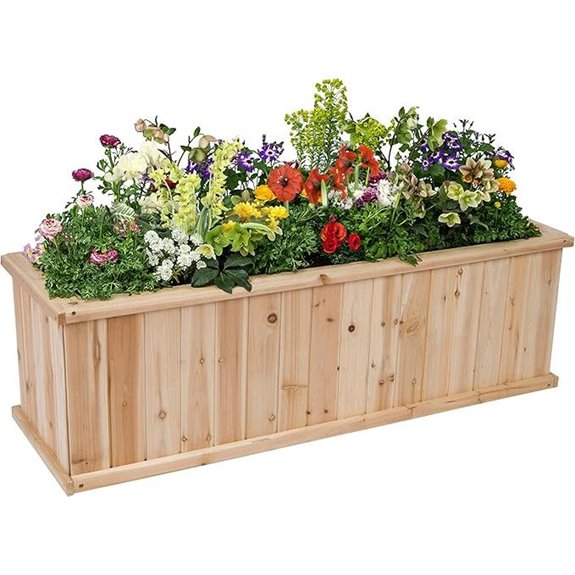 Shine Company Cedar Raised Garden Bed (48)
