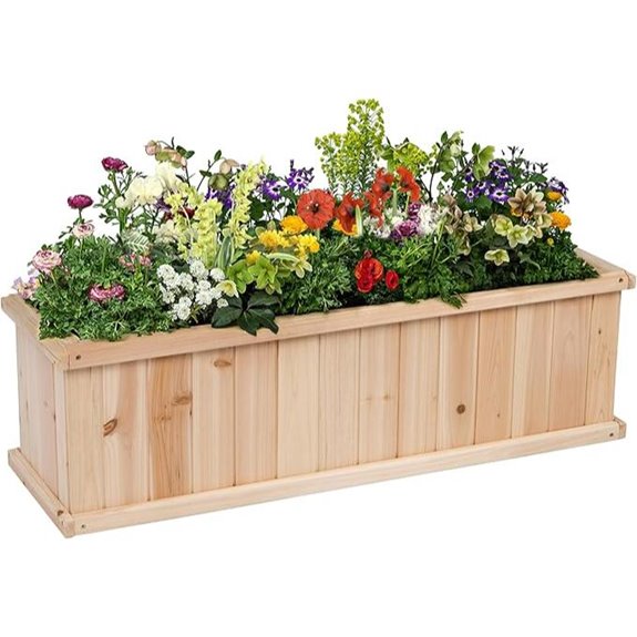 Shine Company Cedar Raised Garden Bed (40x12x12)