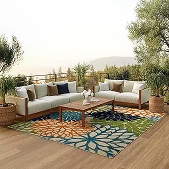 Nourison Aloha Indoor/Outdoor Multicolor Area Rug