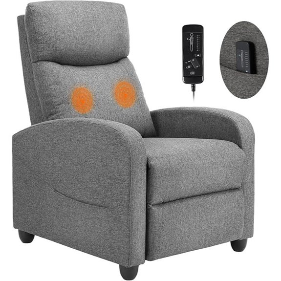 Sweetcrispy Adjustable Recliner for Small Spaces