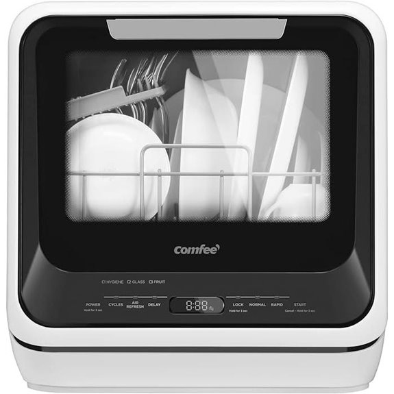 COMFEE Portable Countertop Dishwasher with 6 Programs