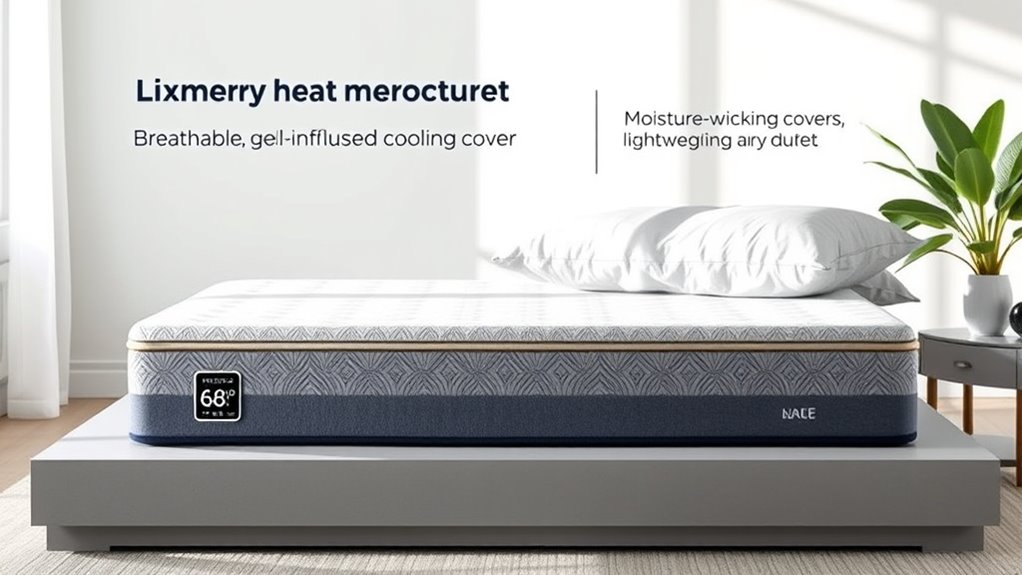 cooling breathable gel infused layers