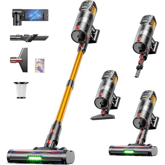 Cordless Vacuum Cleaner 50KPa 65min LED Display