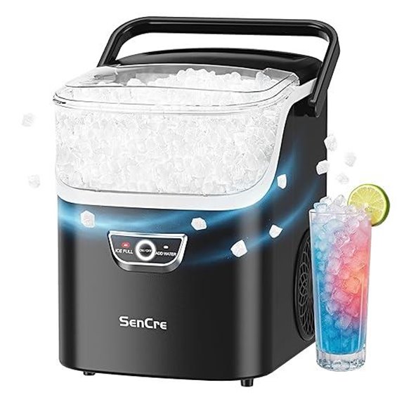 Nugget Ice Maker Countertop with Auto-Cleaning