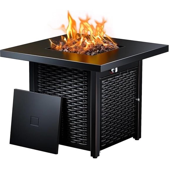 Ciays 28 CSA Gas Fire Pit with Lava Rock