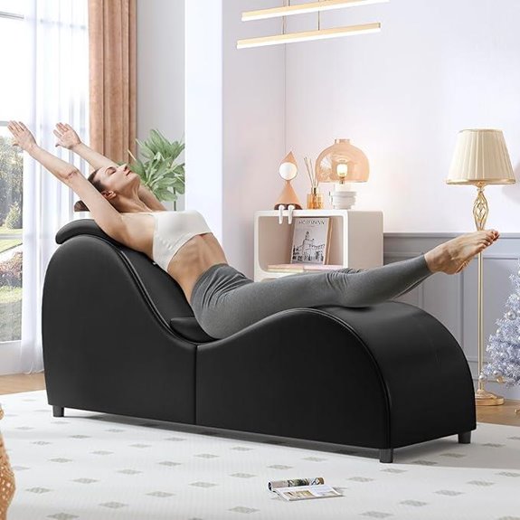 Curved Yoga Chair for Relaxation and Exercise
