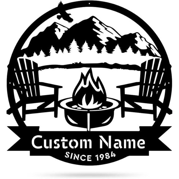 Personalized Metal Sign for Outdoor Wall & Garden Decor