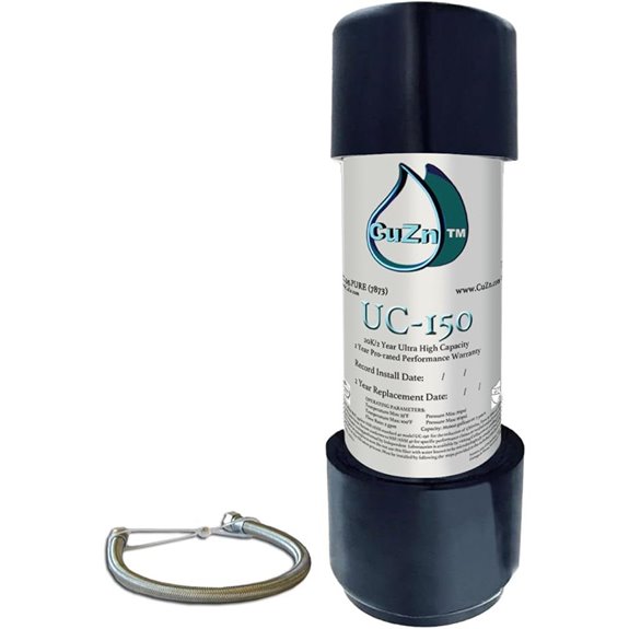 CuZn Under Sink Water Filter 20K Gallons NSF Certified