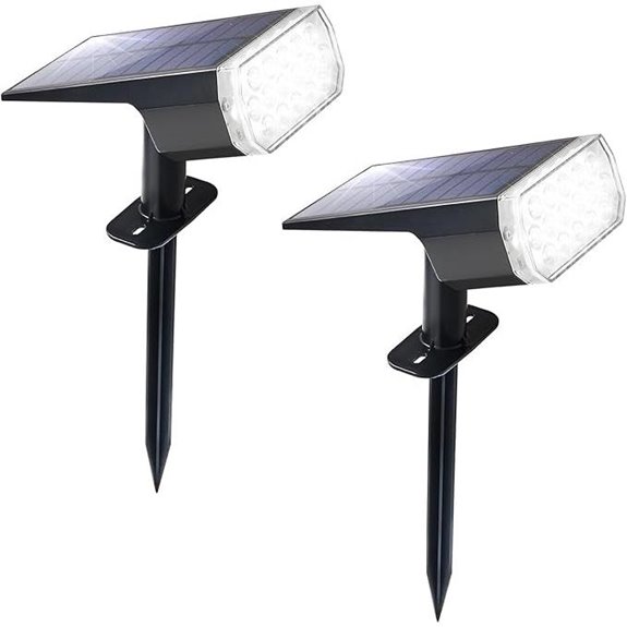 Waterproof Solar Garden Lights with Multiple Modes (2 Pack)