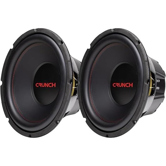 Crunch 12 800W RMS Dual Voice Coil Car Subwoofers (2 Pack)