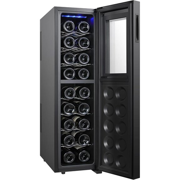Koolatron 18-Bottle Wine Cooler with Dual Zones