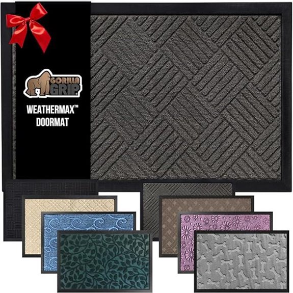 Gorilla Grip Waterproof Indoor/Outdoor Door Mat