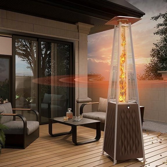 EAST OAK 48,000 BTU Propane Patio Heater