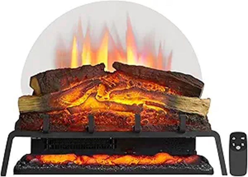 LegendFlame 25 Electric Fireplace Log Set with Remote