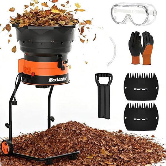 MAXLANDER Electric Leaf Mulcher & Shredder Kit