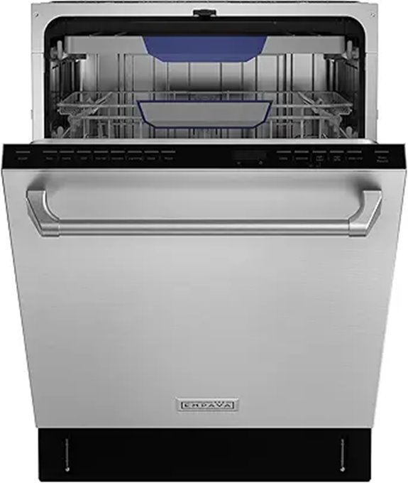 Empava 24 Built-in Dishwasher Stainless Steel 15 Settings