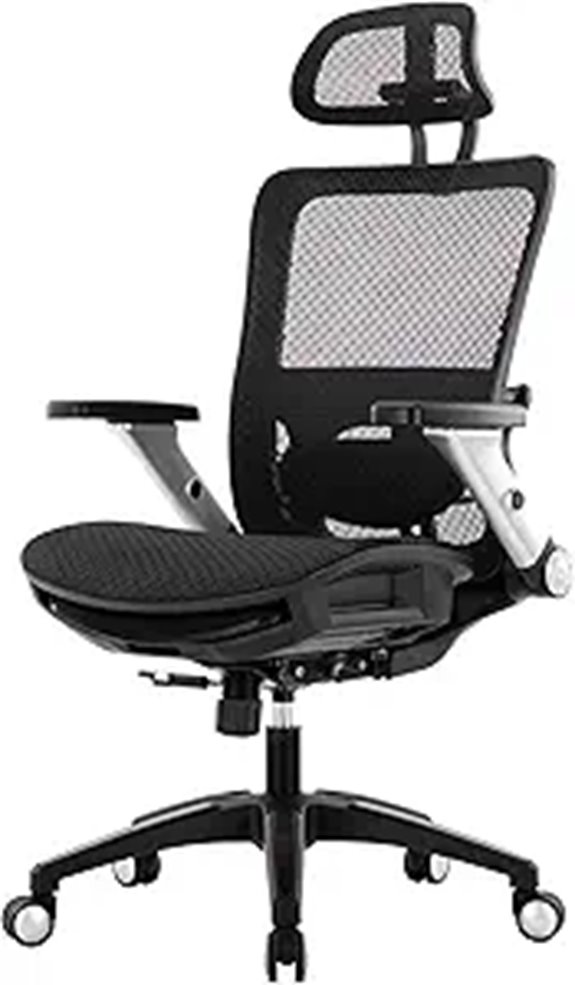COLAMY Ergonomic Mesh Office Chair with Lumbar Support