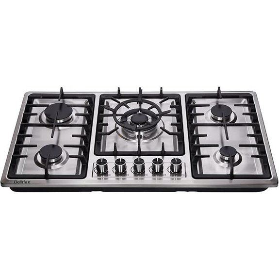34-Inch Gas Cooktop with 5 Burners