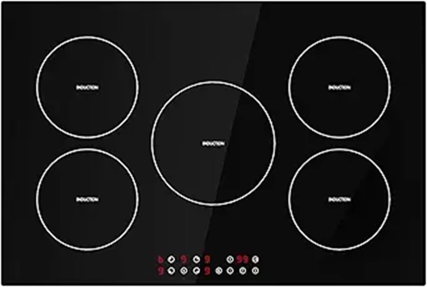 Davivy 5-Burner 30 Induction Cooktop with Safety Lock