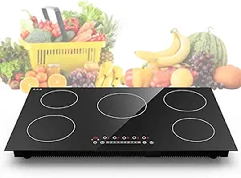 VBGK 5-Burner Induction Cooktop with Touch Control