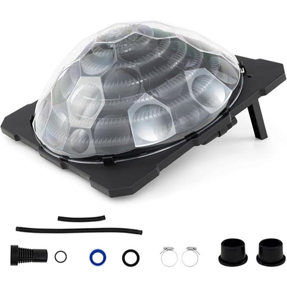 Goplus Solar Pool Heater with Foldable Legs