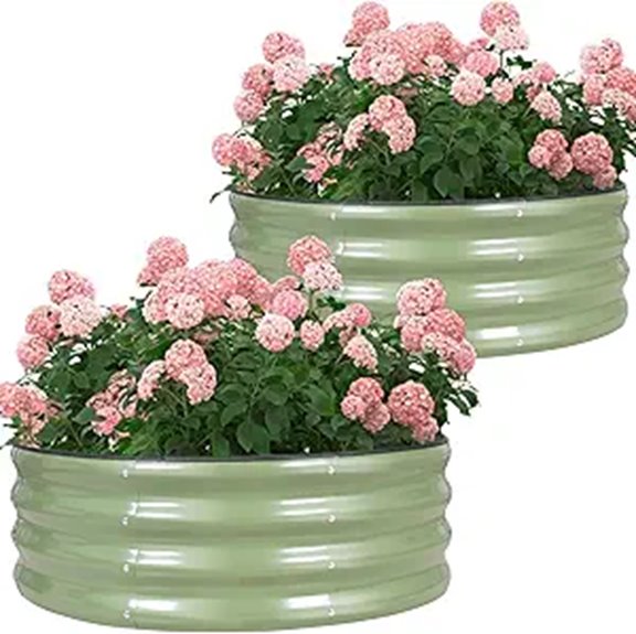 Galvanized Raised Garden Bed Set (2-Pack 3x3x1ft)