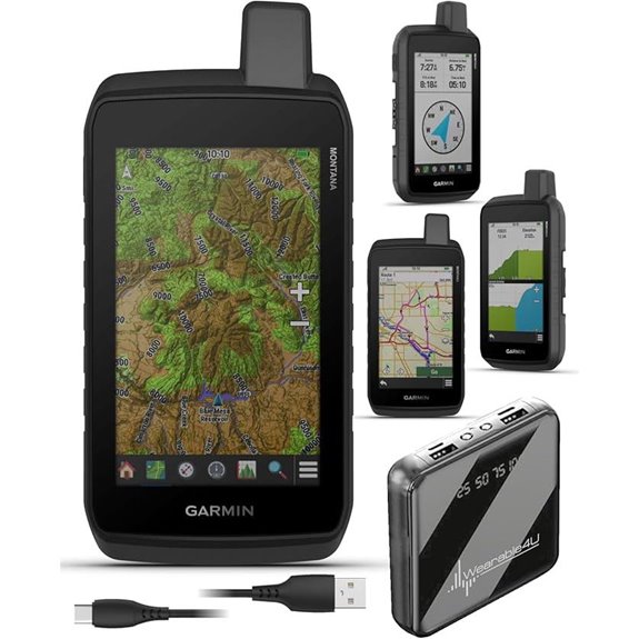 Garmin Montana 710 Rugged GPS with PowerBank Bundle