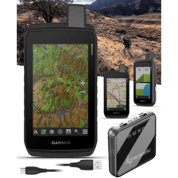 Garmin Montana 710 Rugged GPS Handheld with PowerBank