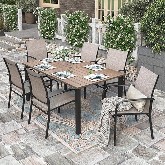 HERA'S HOUSE Patio Dining Set for 6