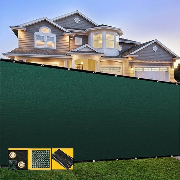 Green Fence Privacy Screen with Grommets (5x50')