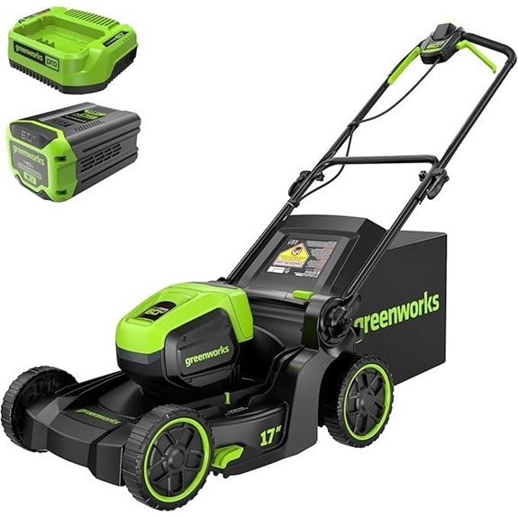 Greenworks 60V 17 Cordless Lawn Mower with Battery