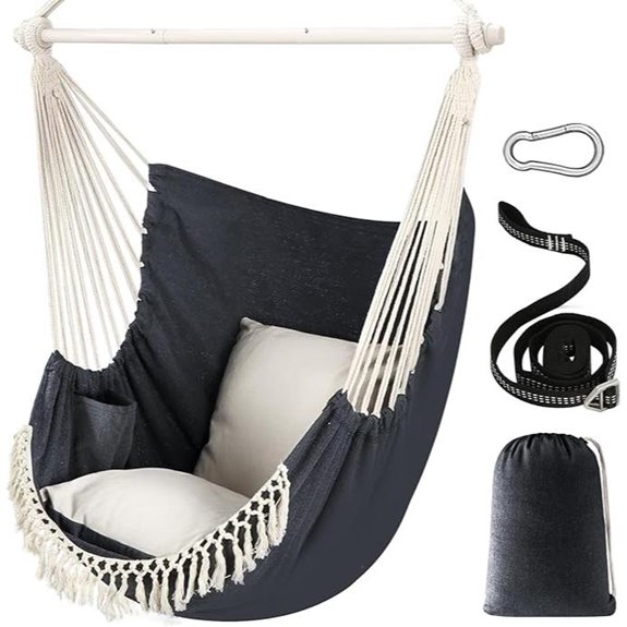 Chihee Hanging Hammock Chair with Cushions and Spreader