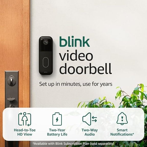 Blink Video Doorbell with HD View & Long Battery