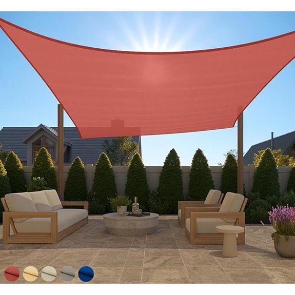 GORILLA GRIP Heavy Duty Sun Shade Canopy 12x12 FT