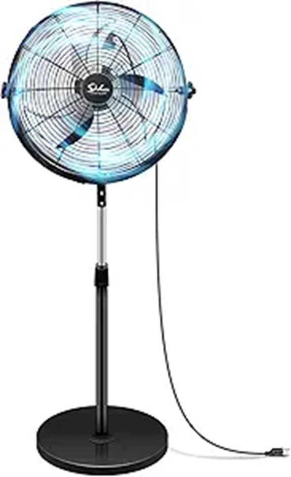 Simple Deluxe 20-Inch Heavy Duty Pedestal Fan