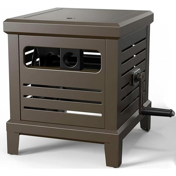 Heavy Duty Metal Hose Reel with Crank and Guide