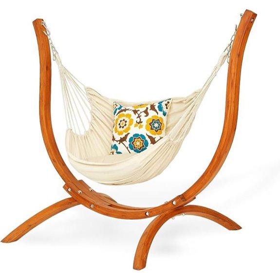 Premium Wooden Hammock Stand (500 lbs) Rain & Sun Resistant