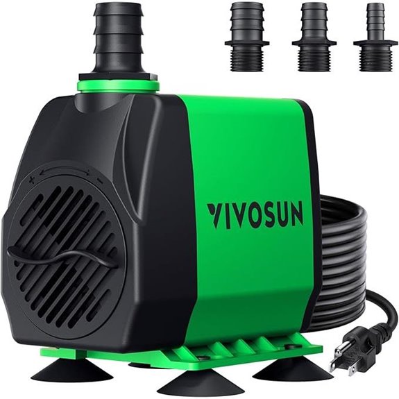 VIVOSUN 800GPH Submersible Pump for Aquarium & Pond