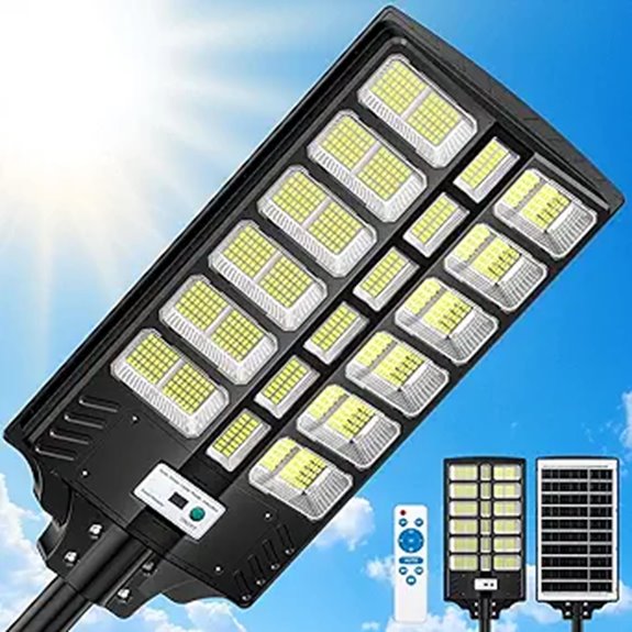 9000W Solar Street Light with Remote and Motion Sensor