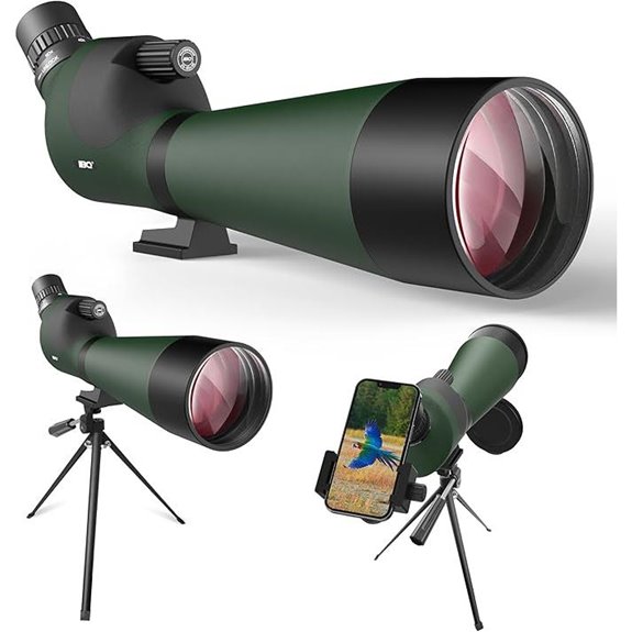 IBQ 20-60x85 Waterproof Spotting Scope with Tripod