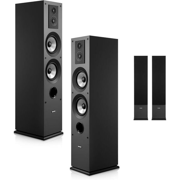 VEVOR 3-Way Floorstanding Tower Speakers (Pair)