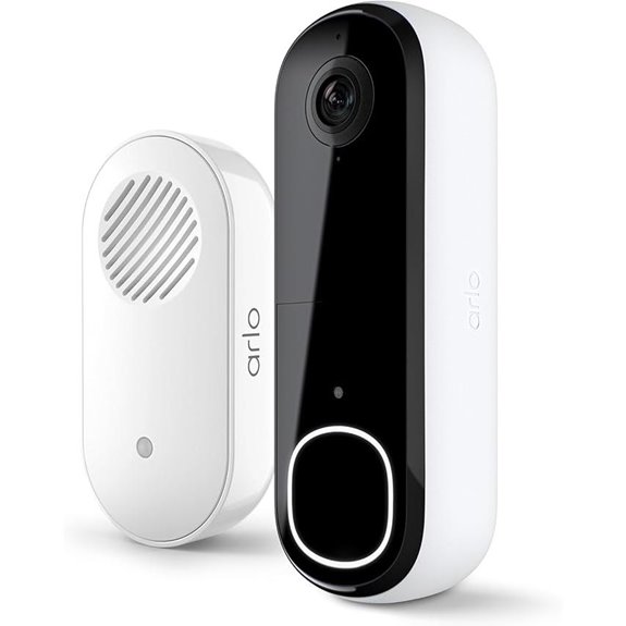Arlo Video Doorbell 2K+Chime 2 with Recognition
