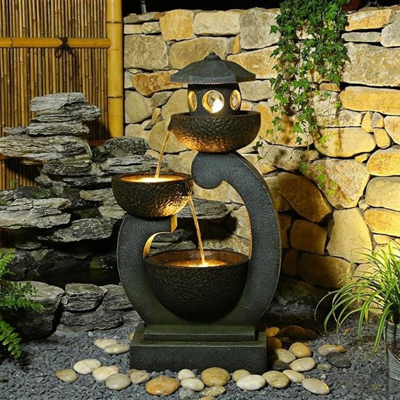 35.3 Indoor/Outdoor Palace Water Fountain with Lights