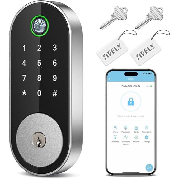 Smart Keyless Deadbolt with Keypad and App Access