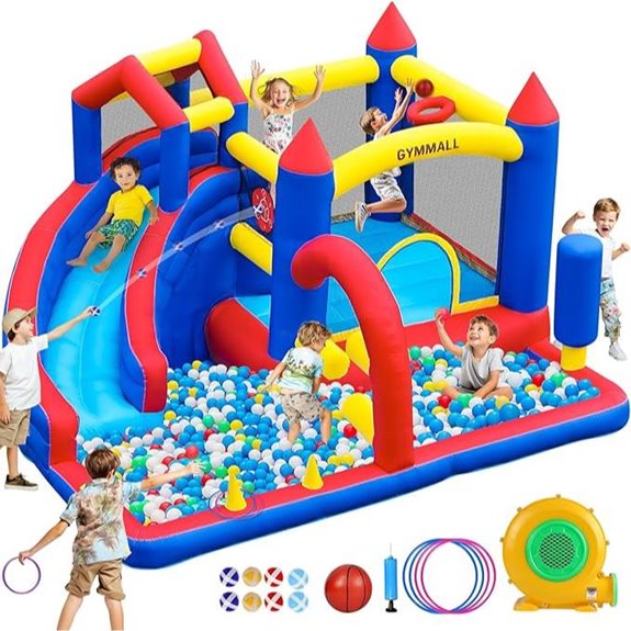 Inflatable Bounce House for Kids with Slide and Climbing