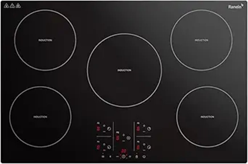 Ranein 30-Inch Induction Cooktop with 5 Burners