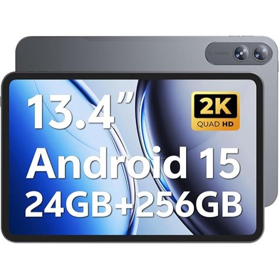 Android 15 Tablet 13 Inch 24GB RAM 256GB Storage